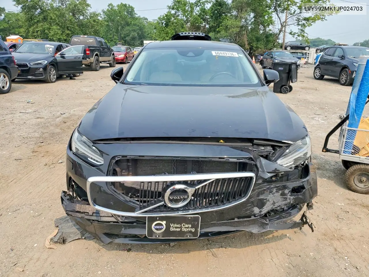 2018 Volvo S90 T6 Momentum VIN: LVY992MK1JP024703 Lot: 60449136