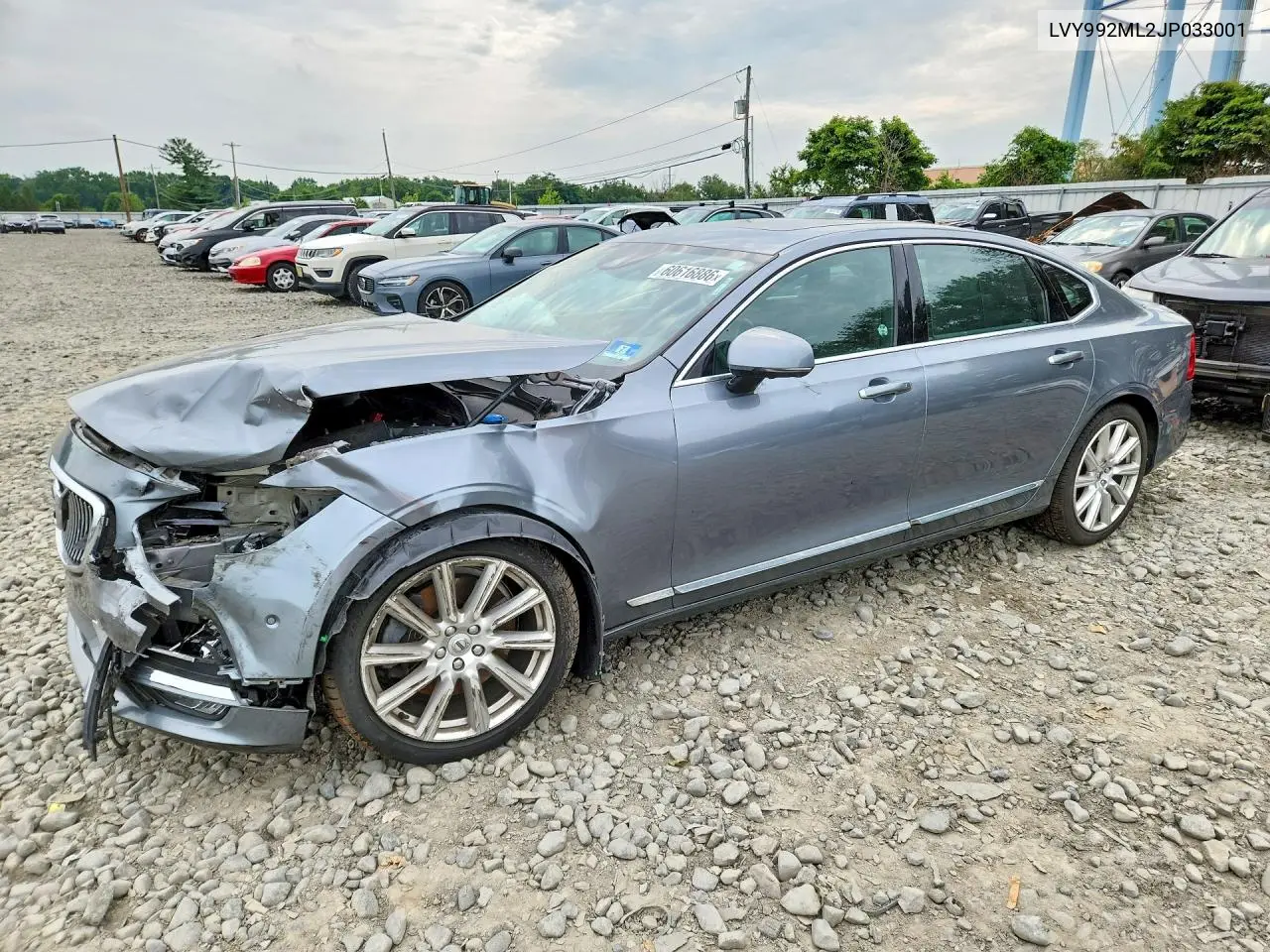2018 Volvo S90 T6 Inscription VIN: LVY992ML2JP033001 Lot: 60616886