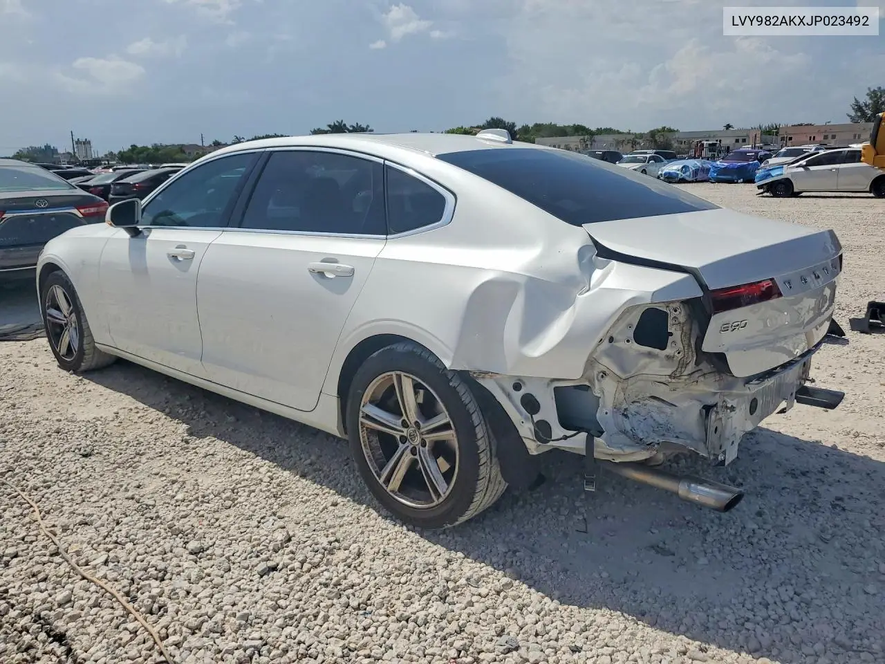 2018 Volvo S90 T5 Momentum VIN: LVY982AKXJP023492 Lot: 61224936