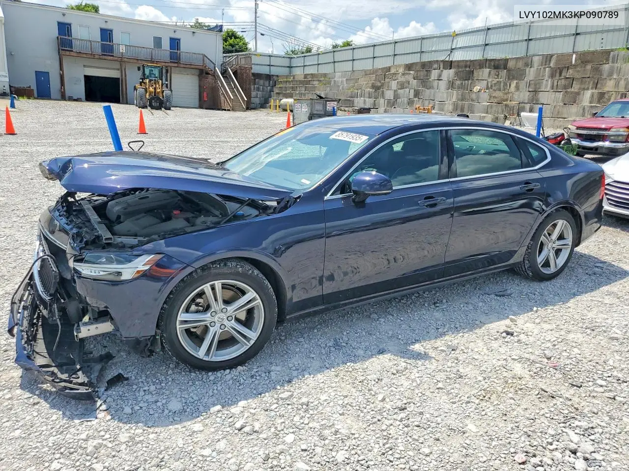 2019 Volvo S90 T5 Momentum VIN: LVY102MK3KP090789 Lot: 85791935