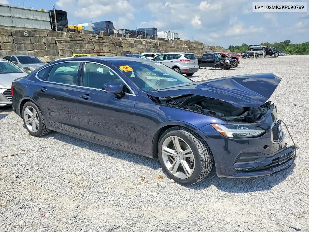 2019 Volvo S90 T5 Momentum VIN: LVY102MK3KP090789 Lot: 85791935