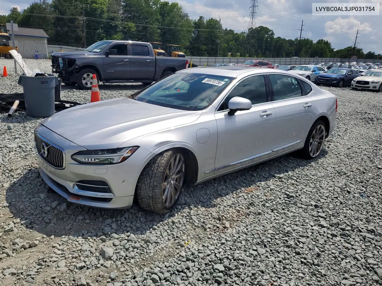 2020 Volvo S90 T8 Inscription VIN: LVYBC0AL3JP031754 Lot: 58970736