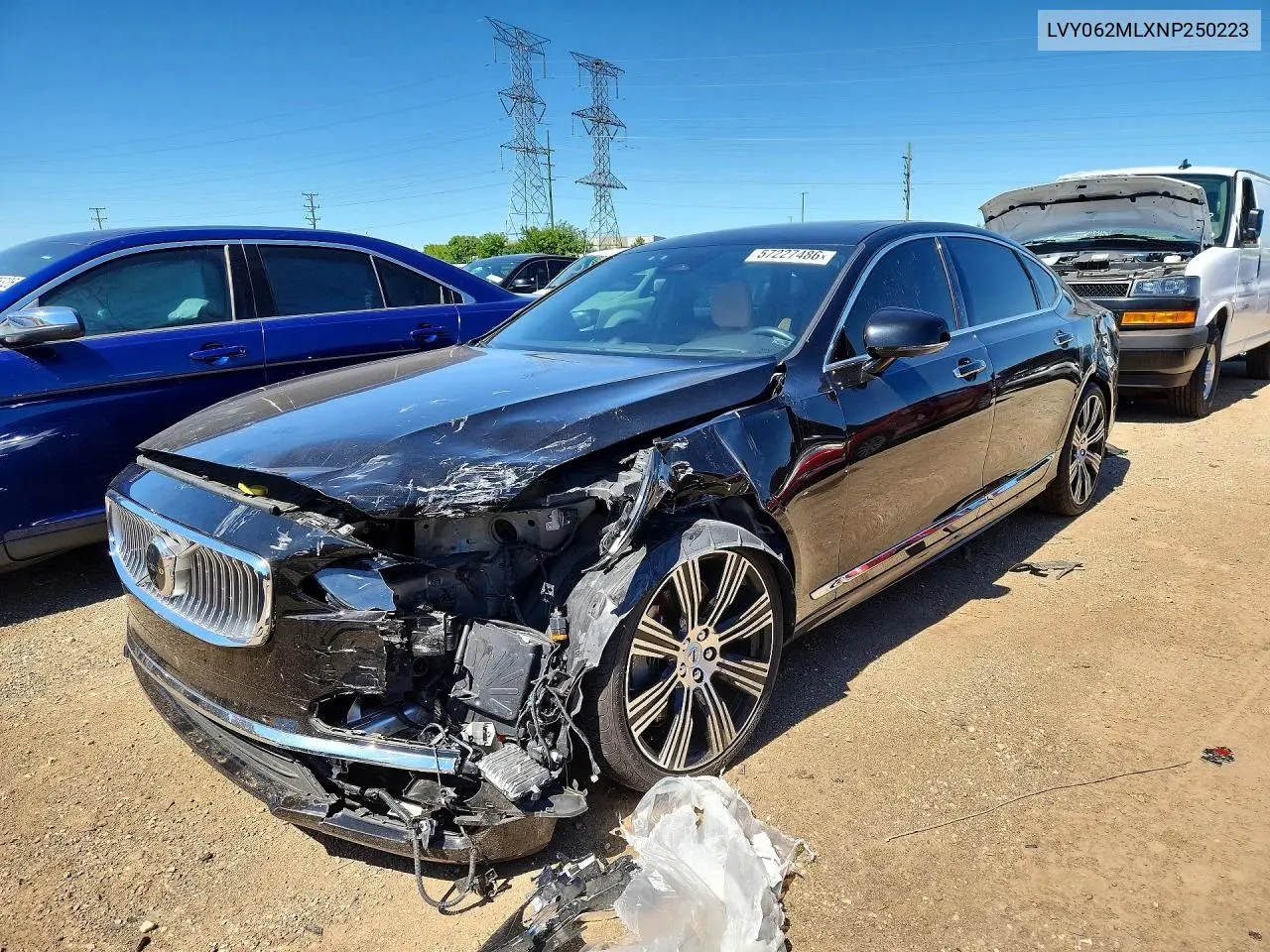 2022 Volvo S90 B6 Inscription VIN: LVY062MLXNP250223 Lot: 57227486