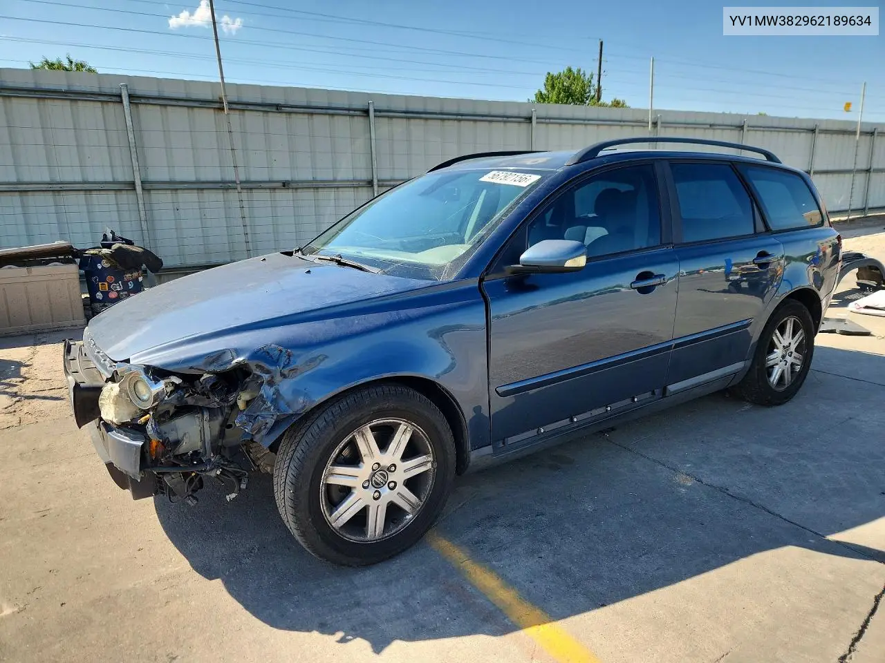 2006 Volvo V50 2.4I VIN: YV1MW382962189634 Lot: 56792156