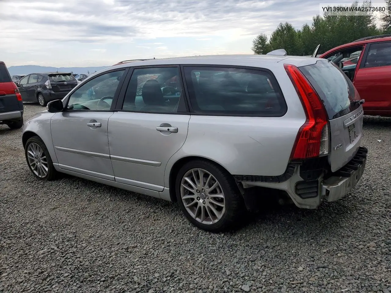 2010 Volvo V50 2.4I VIN: YV1390MW4A2573680 Lot: 61067446