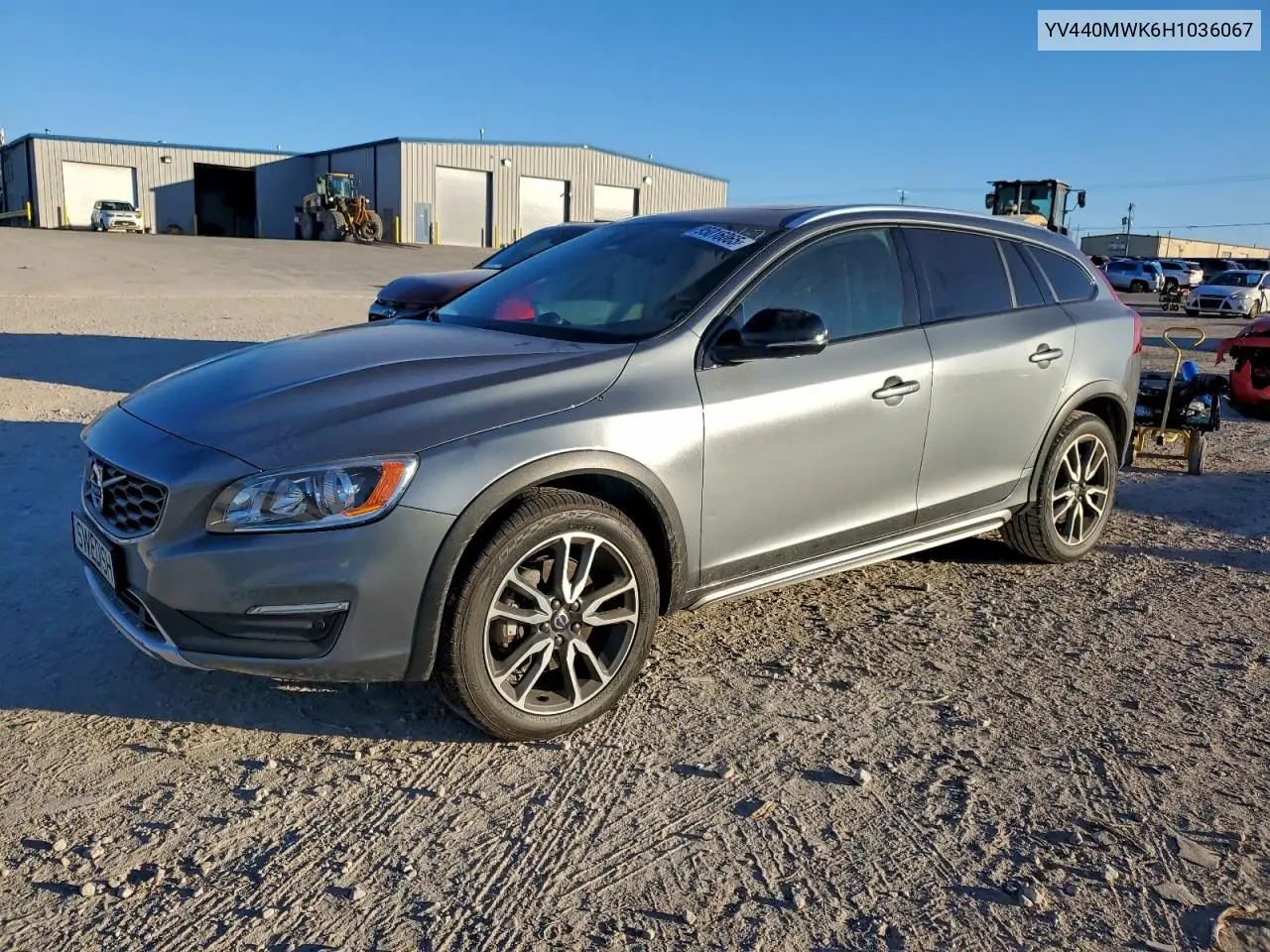 2017 Volvo V60 Cross Country Premier VIN: YV440MWK6H1036067 Lot: 95016065