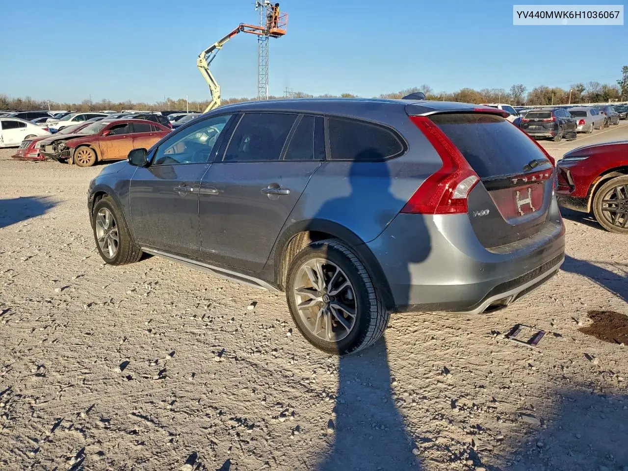 2017 Volvo V60 Cross Country Premier VIN: YV440MWK6H1036067 Lot: 95016065