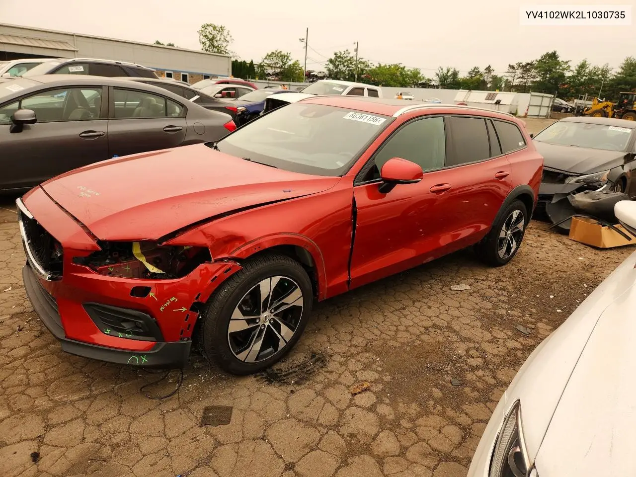 2020 Volvo V60 Cross Country T5 Momentum VIN: YV4102WK2L1030735 Lot: 60361156