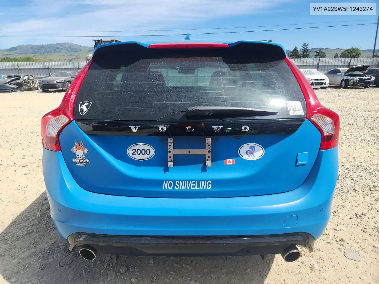 2015 Volvo V60 Polestar VIN: YV1A92SW5F1243274 Lot: 47292136