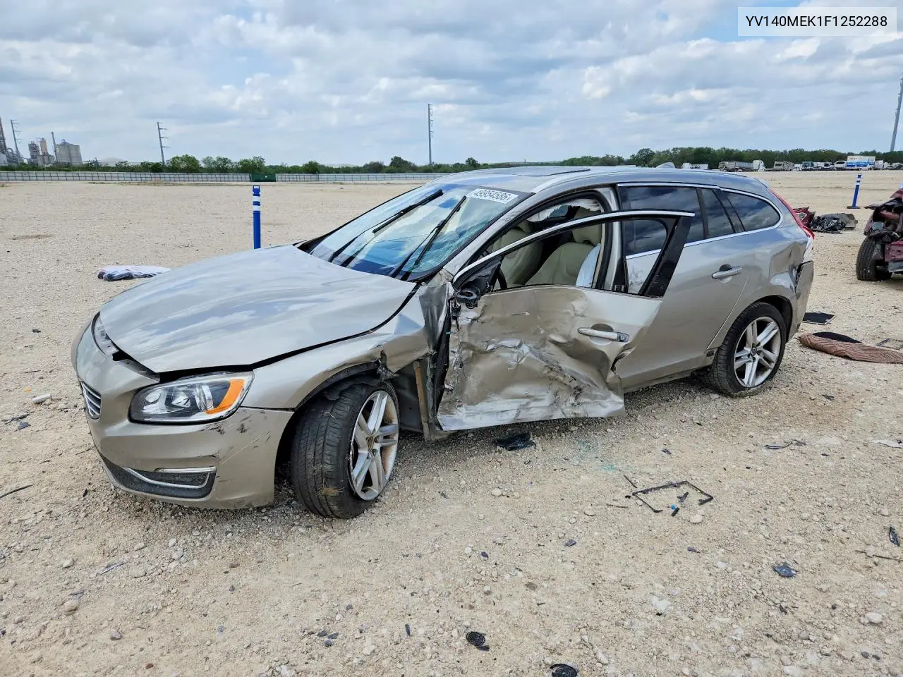 2015 Volvo V60 Premier VIN: YV140MEK1F1252288 Lot: 49954586