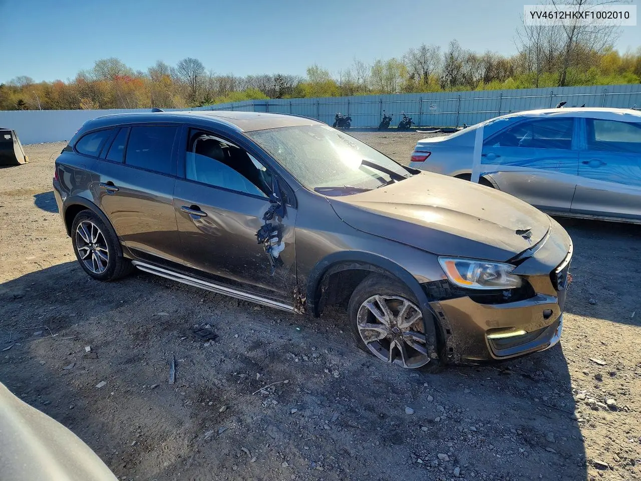 2015 Volvo V60 Cross Country Premier VIN: YV4612HKXF1002010 Lot: 51332136
