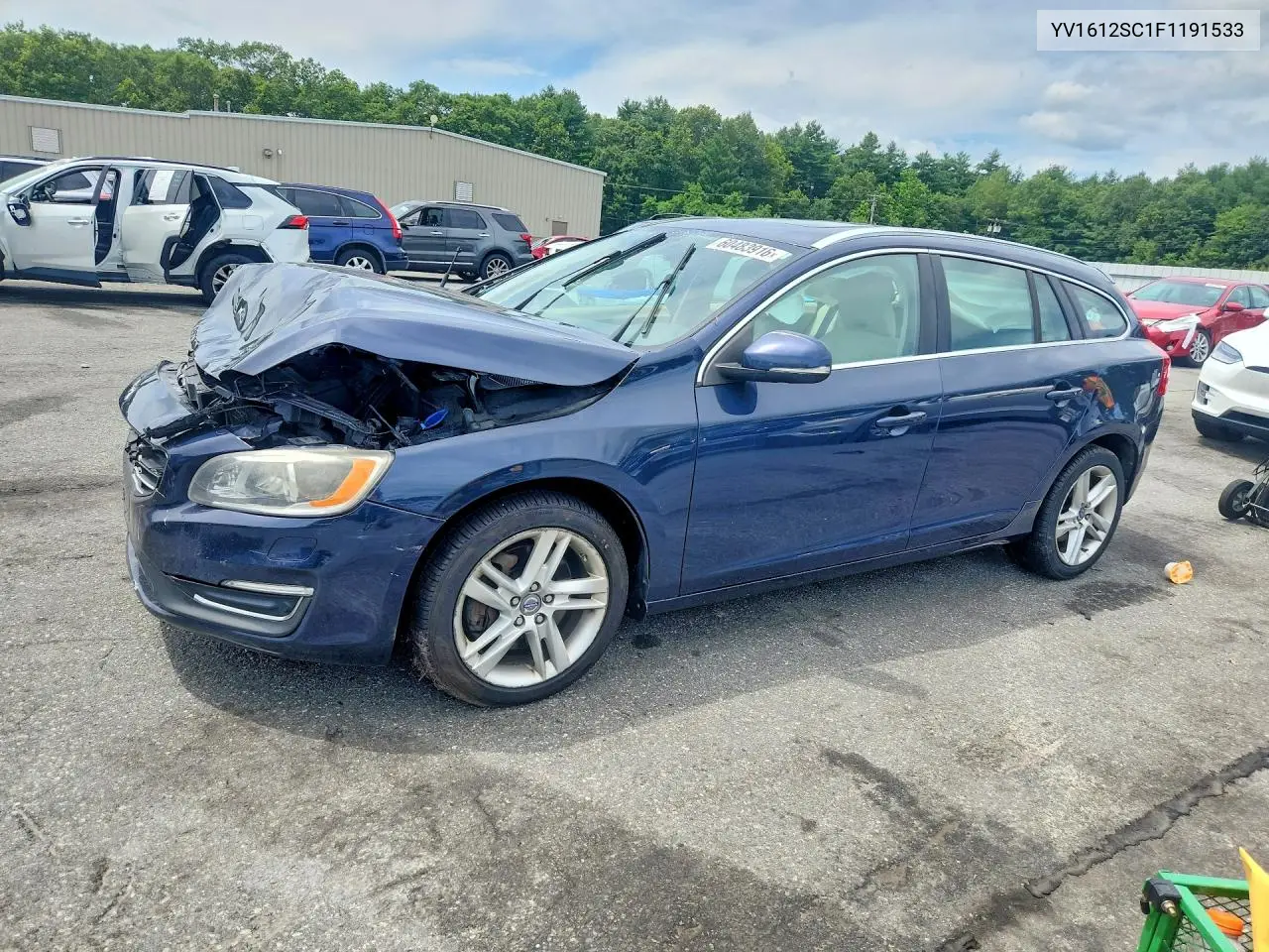 2015 Volvo V60 Premier+ VIN: YV1612SC1F1191533 Lot: 60483916