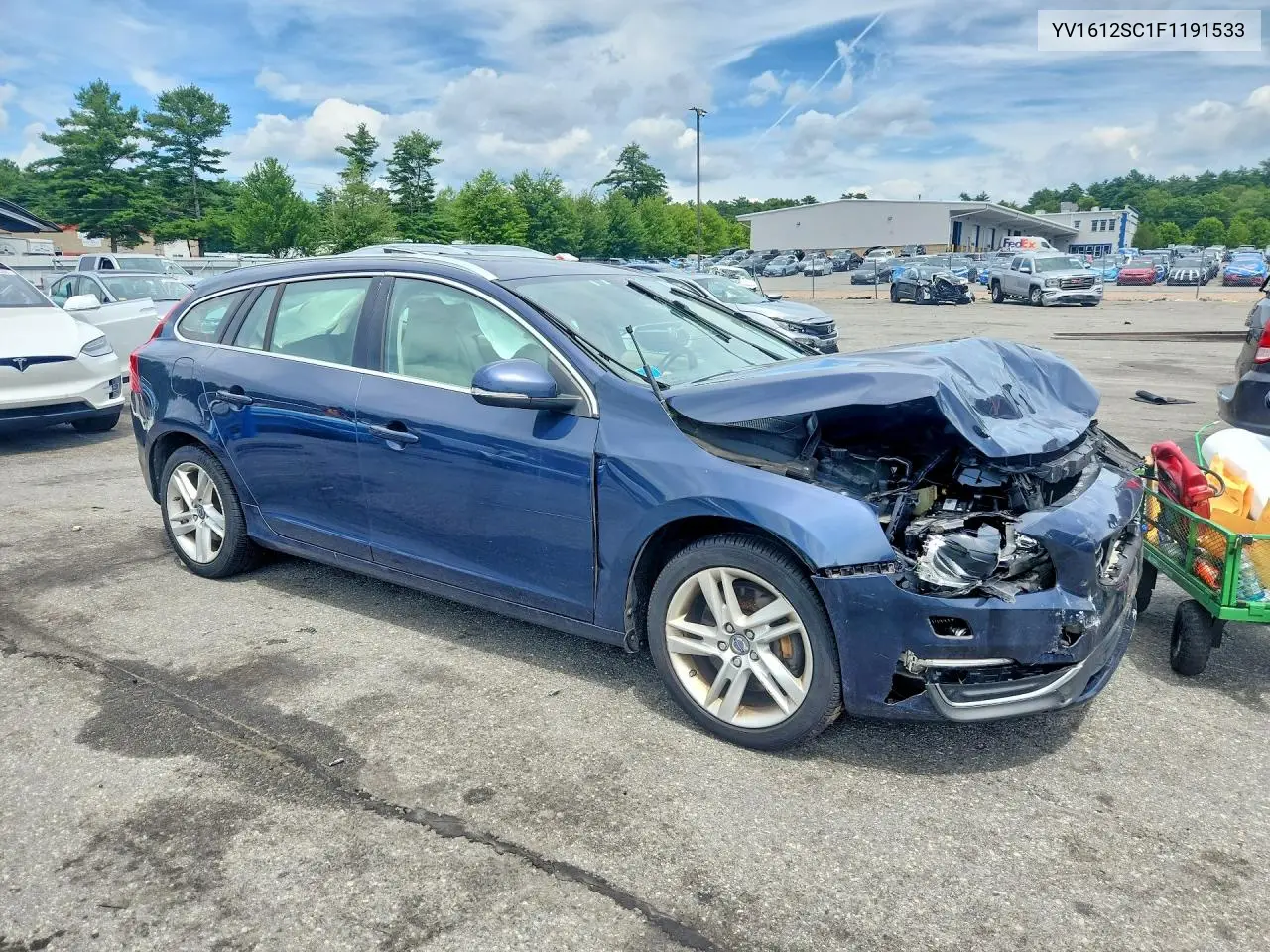 2015 Volvo V60 Premier+ VIN: YV1612SC1F1191533 Lot: 60483916