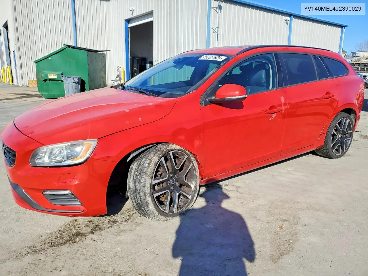 2018 Volvo V60 T5 Dynamic VIN: YV140MEL4J2390029 Lot: 75737805