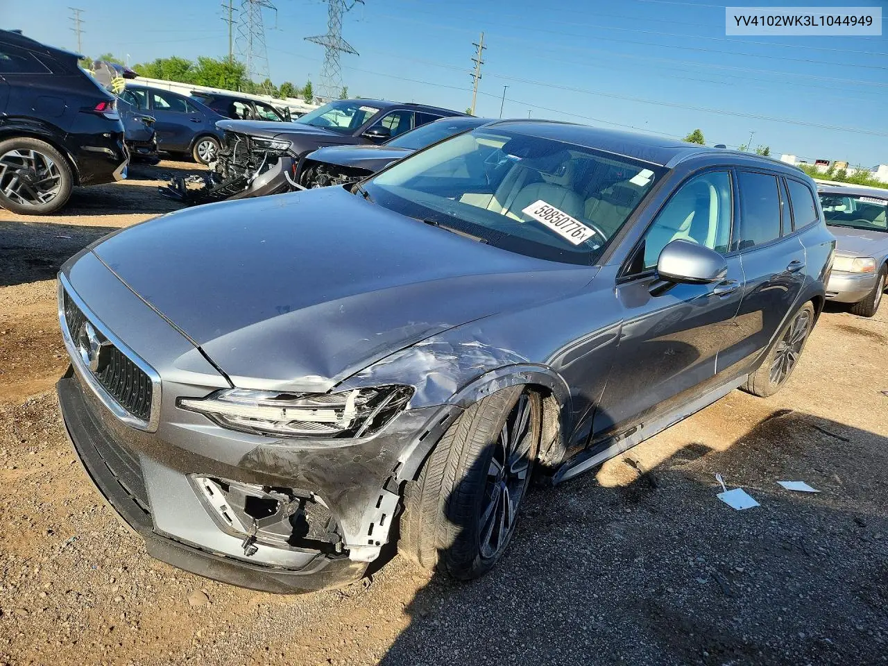 2020 Volvo V60 Cross Country T5 Momentum VIN: YV4102WK3L1044949 Lot: 59850776