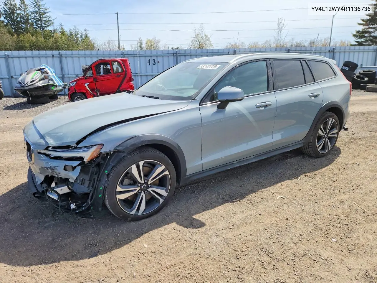 2024 Volvo V60 Cross Country Plus VIN: YV4L12WY4R1136736 Lot: 53178416