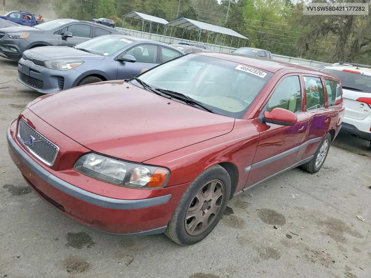 2002 Volvo V70 2.4T VIN: YV1SW58D421177282 Lot: 46642826