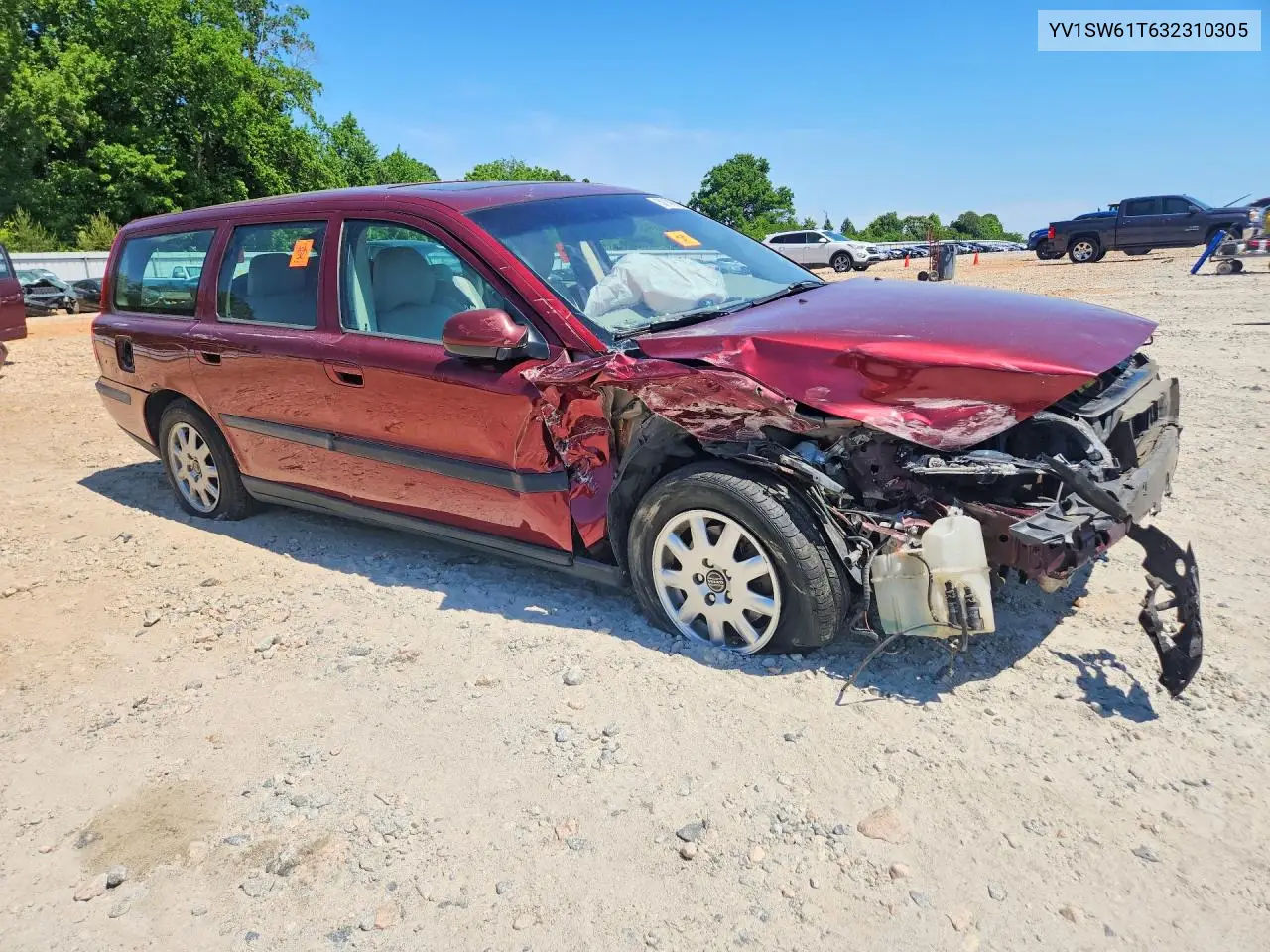2003 Volvo V70 VIN: YV1SW61T632310305 Lot: 52149726