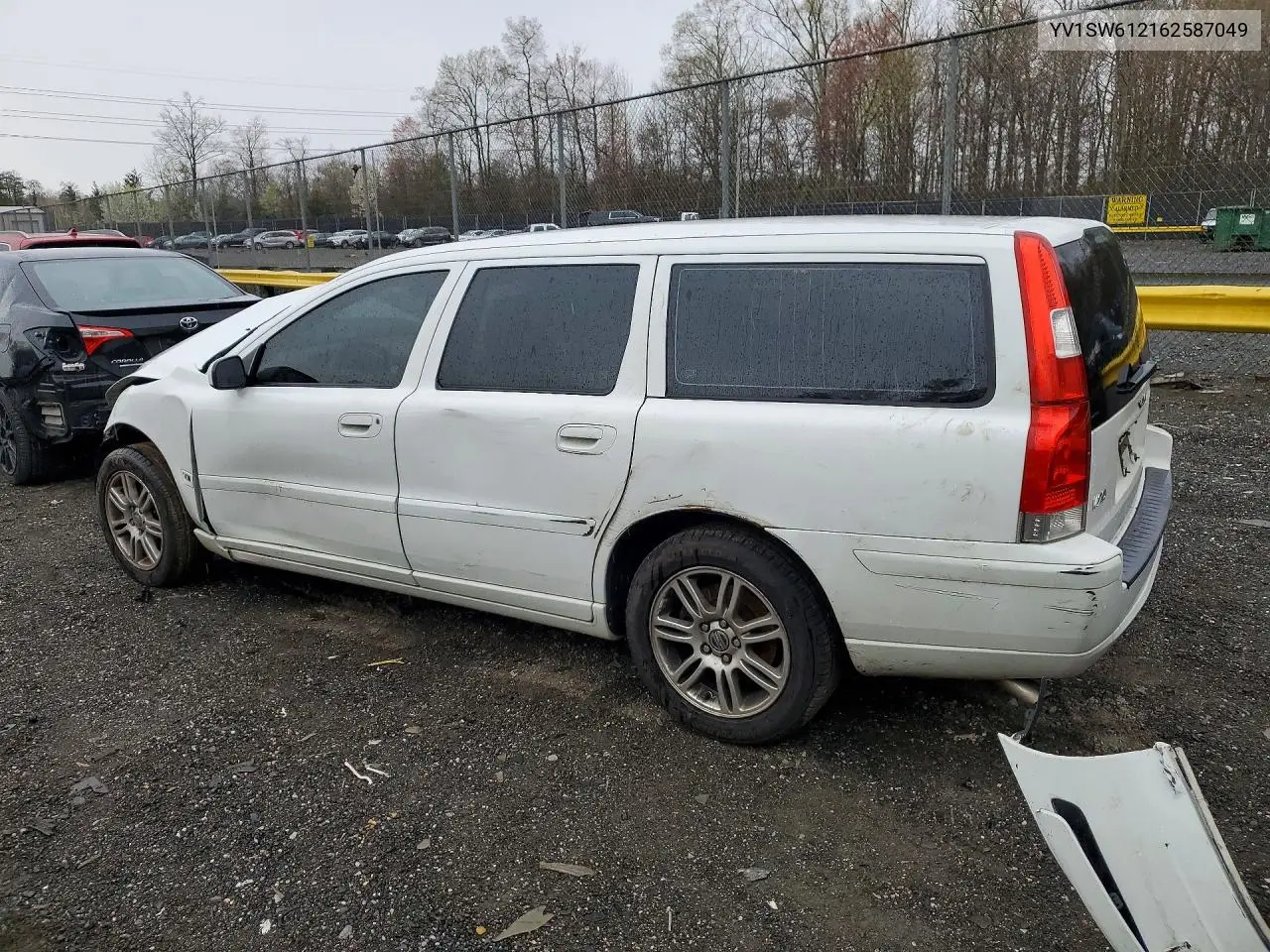 2006 Volv V70 VIN: YV1SW612162587049 Lot: 47958736
