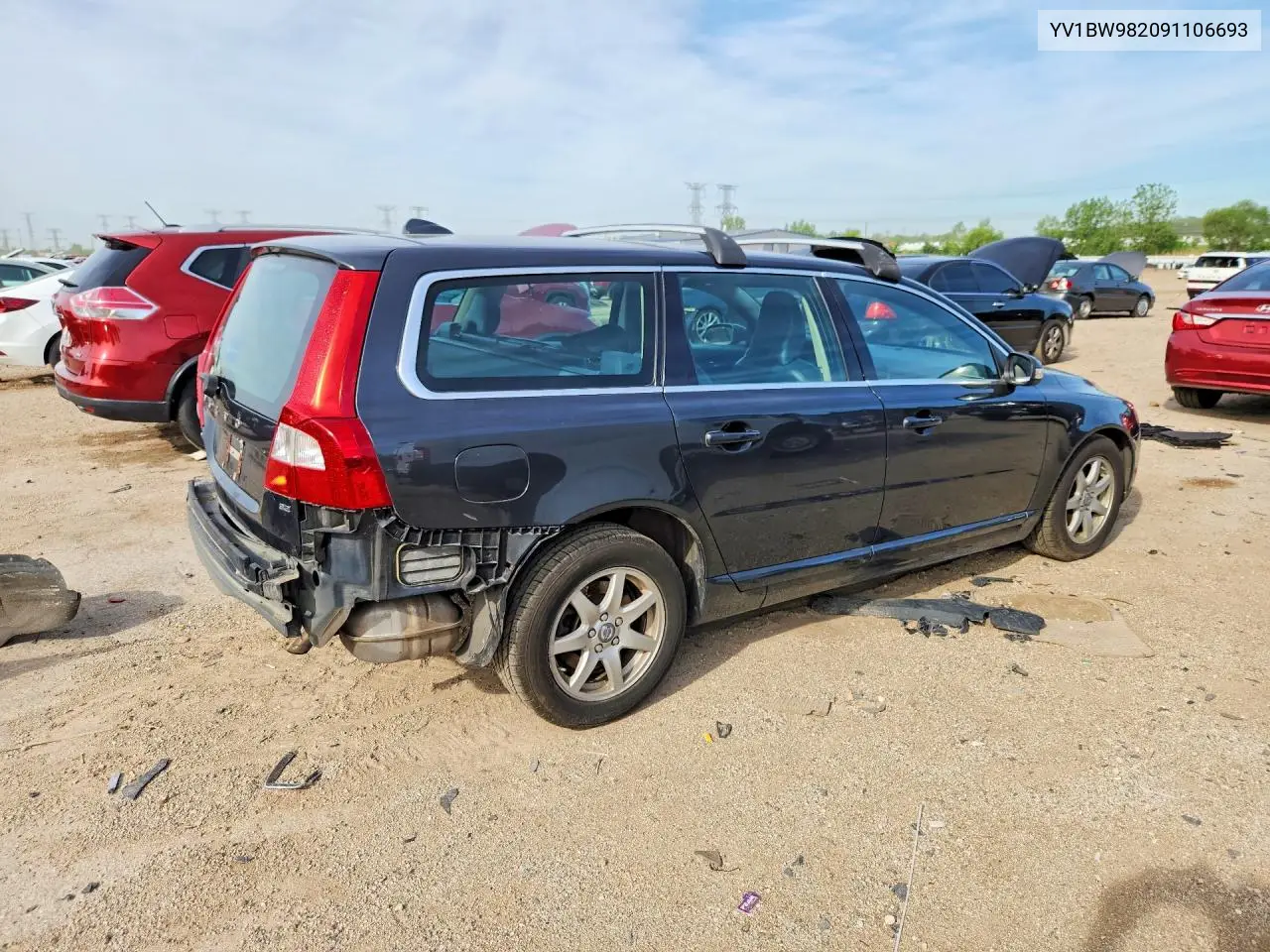 2009 Volvo V70 3.2 VIN: YV1BW982091106693 Lot: 54491086