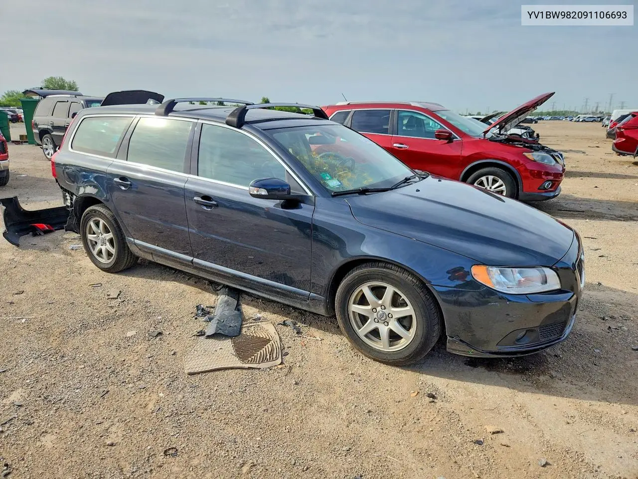 2009 Volvo V70 3.2 VIN: YV1BW982091106693 Lot: 54491086