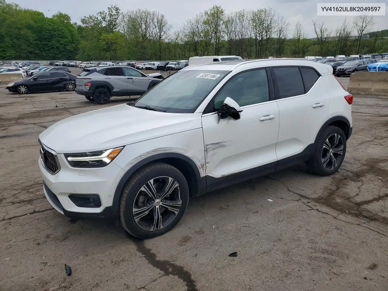 2019 Volvo Xc40 T5 Inscription VIN: YV4162UL8K2049597 Lot: 53551186