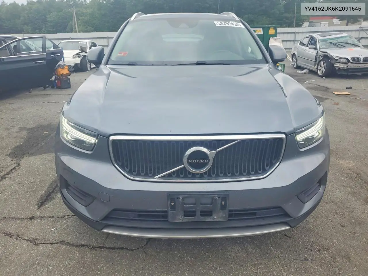 2019 Volvo Xc40 T5 Momentum VIN: YV4162UK6K2091645 Lot: 58399436