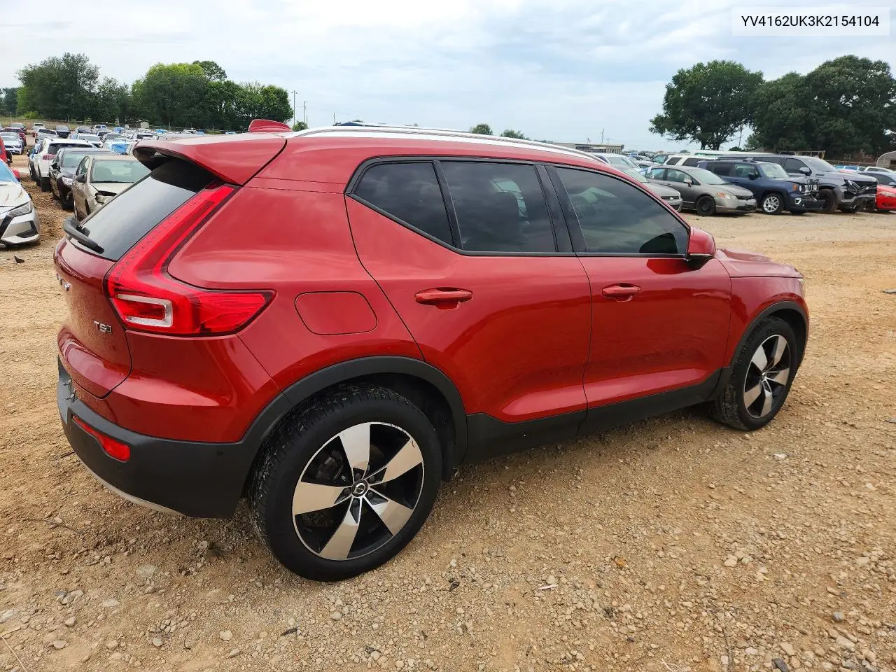 2019 Volvo Xc40 T5 Momentum VIN: YV4162UK3K2154104 Lot: 60465536