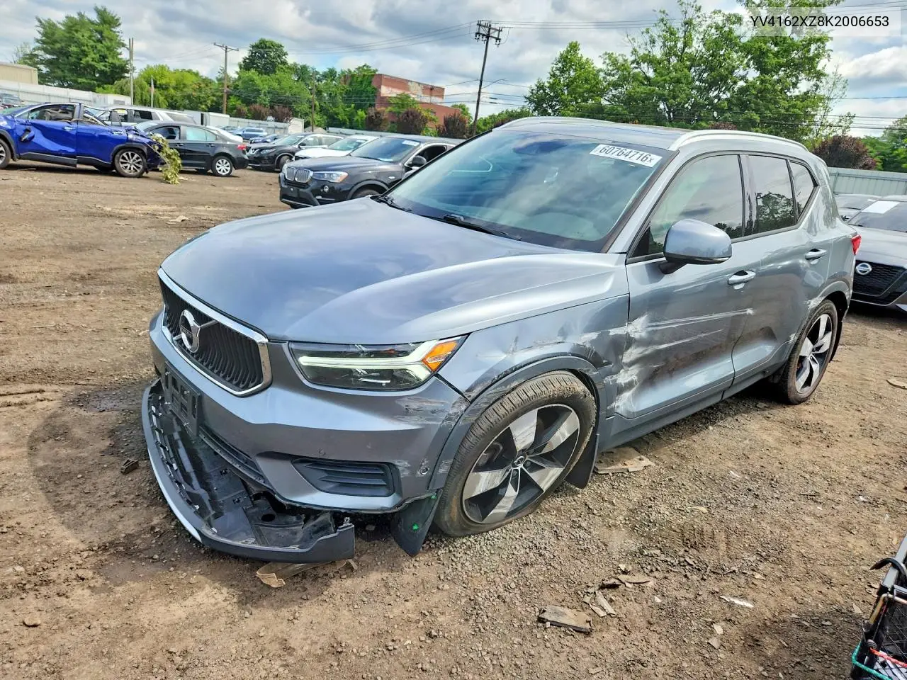2019 Volvo Xc40 T5 Momentum VIN: YV4162XZ8K2006653 Lot: 60764716