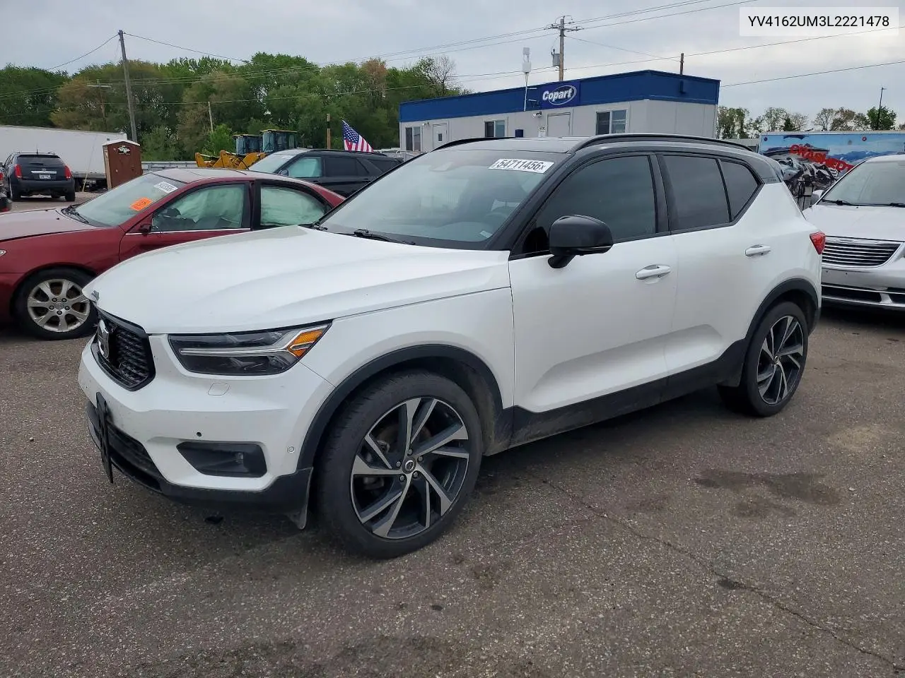 2020 Volvo Xc40 T5 R-Design VIN: YV4162UM3L2221478 Lot: 54711456