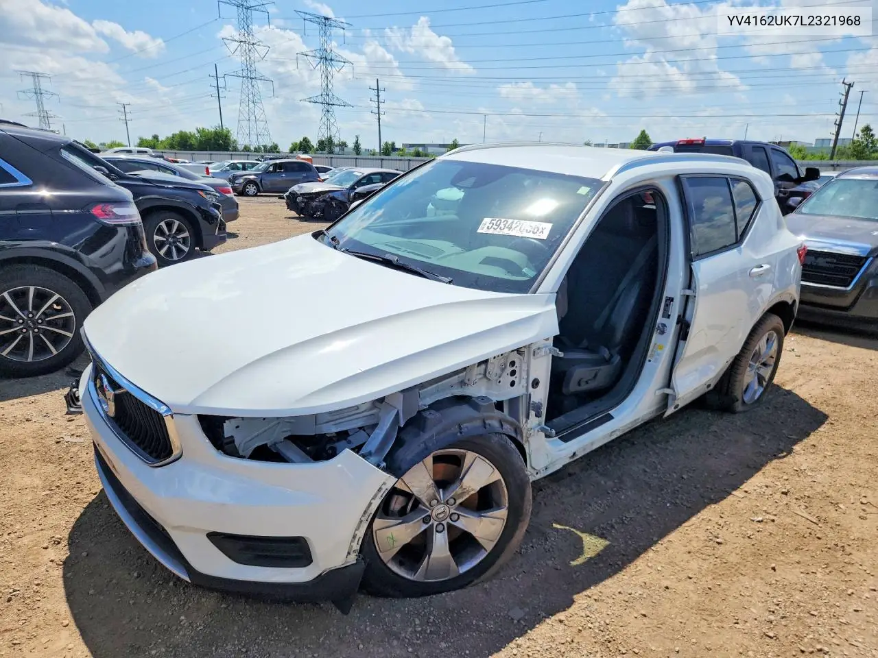 2020 Volvo Xc40 T5 Momentum VIN: YV4162UK7L2321968 Lot: 59342056