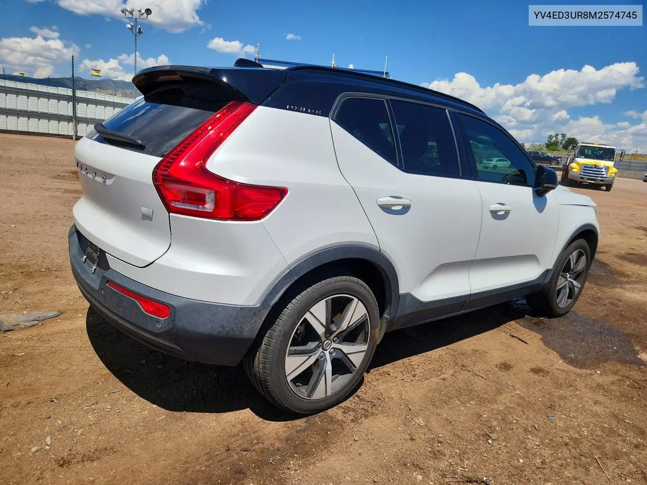 2021 Volvo Xc40 Recharge VIN: YV4ED3UR8M2574745 Lot: 58729466