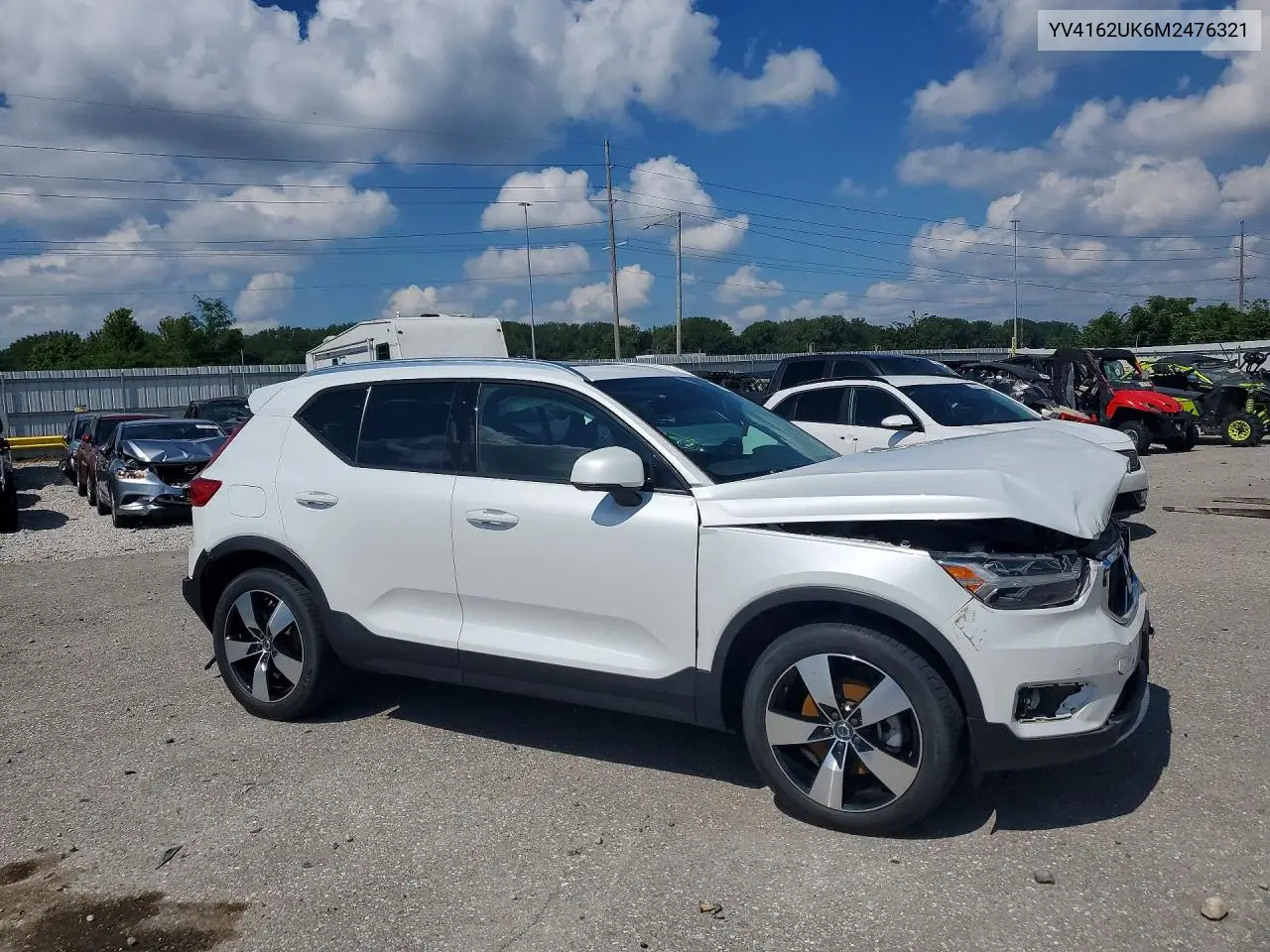 2021 Volvo Xc40 T5 Momentum VIN: YV4162UK6M2476321 Lot: 59258086