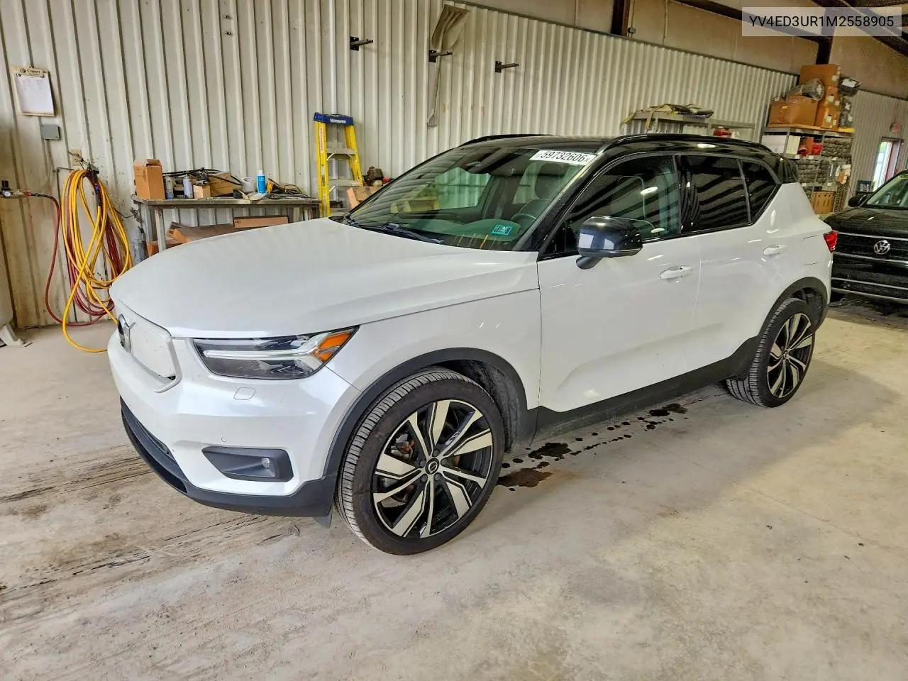 2021 Volvo Xc40 Recharge VIN: YV4ED3UR1M2558905 Lot: 59732606