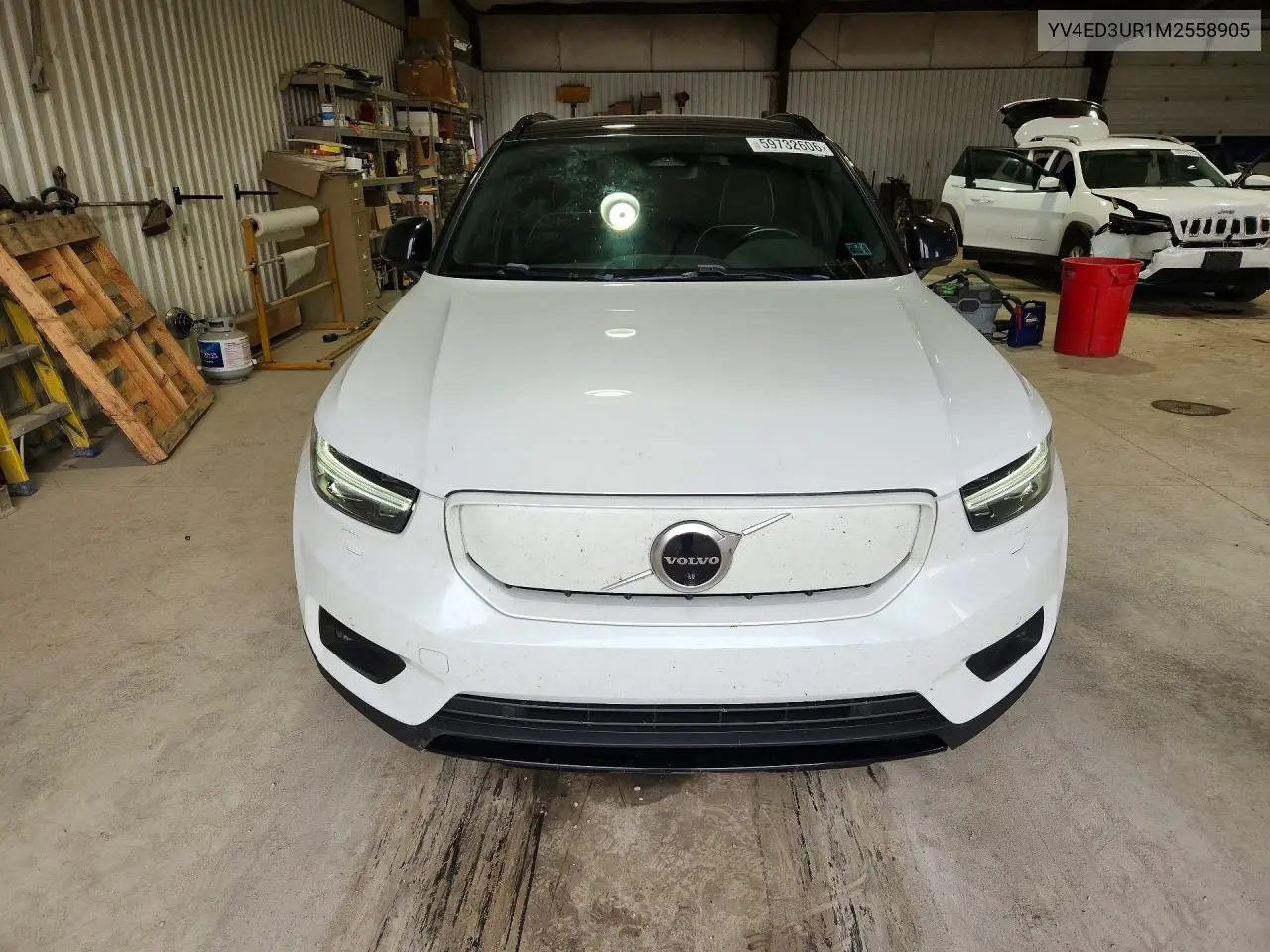 2021 Volvo Xc40 Recharge VIN: YV4ED3UR1M2558905 Lot: 59732606