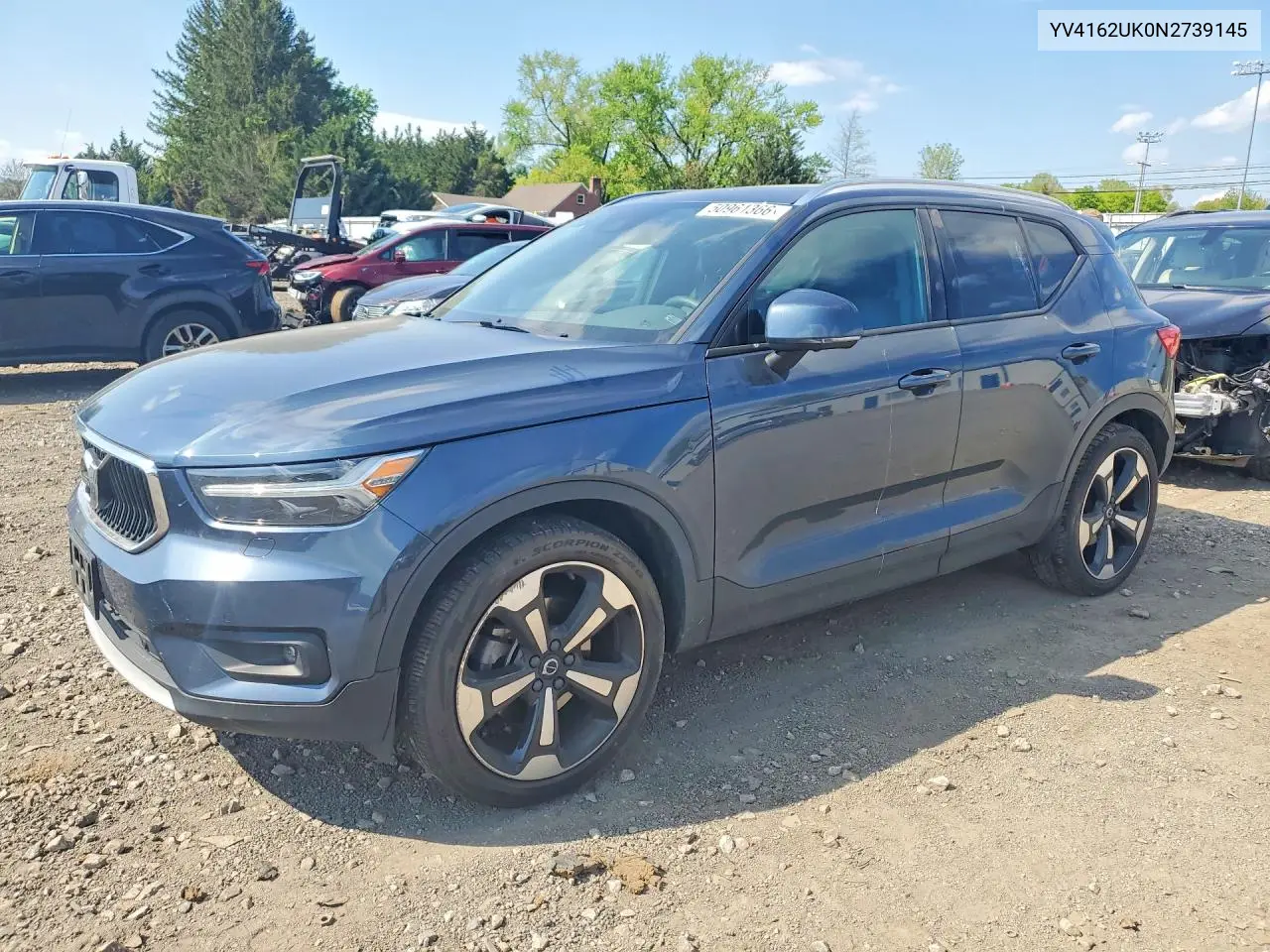 2022 Volvo Xc40 T5 Momentum VIN: YV4162UK0N2739145 Lot: 50961366