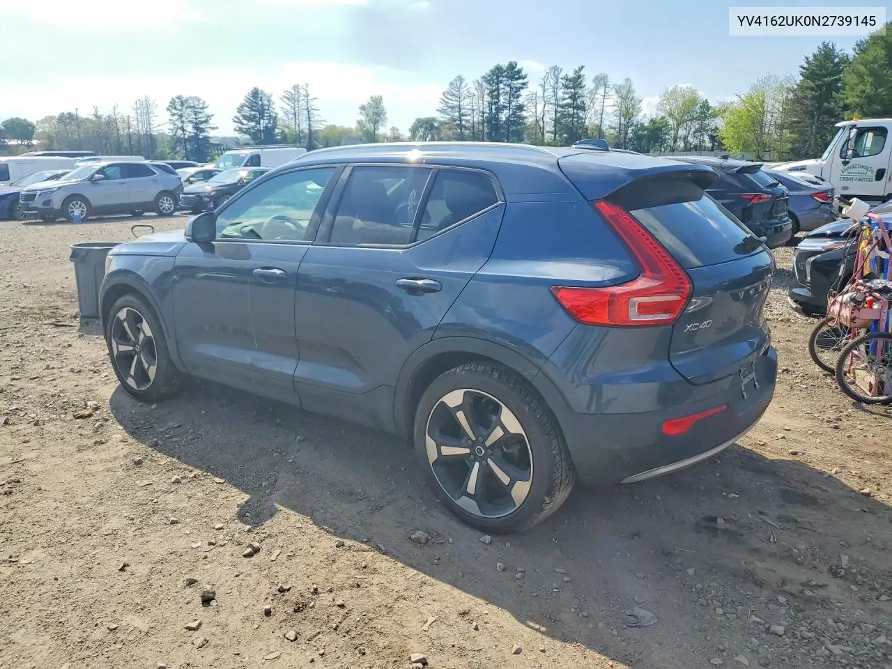 2022 Volvo Xc40 T5 Momentum VIN: YV4162UK0N2739145 Lot: 50961366