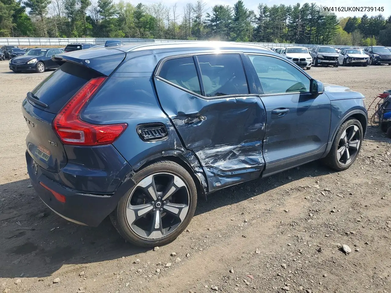 2022 Volvo Xc40 T5 Momentum VIN: YV4162UK0N2739145 Lot: 50961366