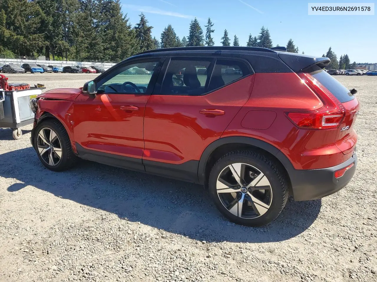 2022 Volvo Xc40 P8 Recharge Plus VIN: YV4ED3UR6N2691578 Lot: 53037716