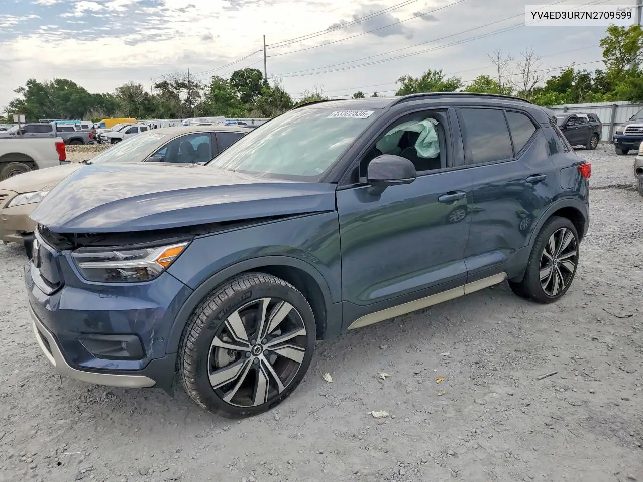 2022 Volvo Xc40 P8 Recharge Plus VIN: YV4ED3UR7N2709599 Lot: 53322536