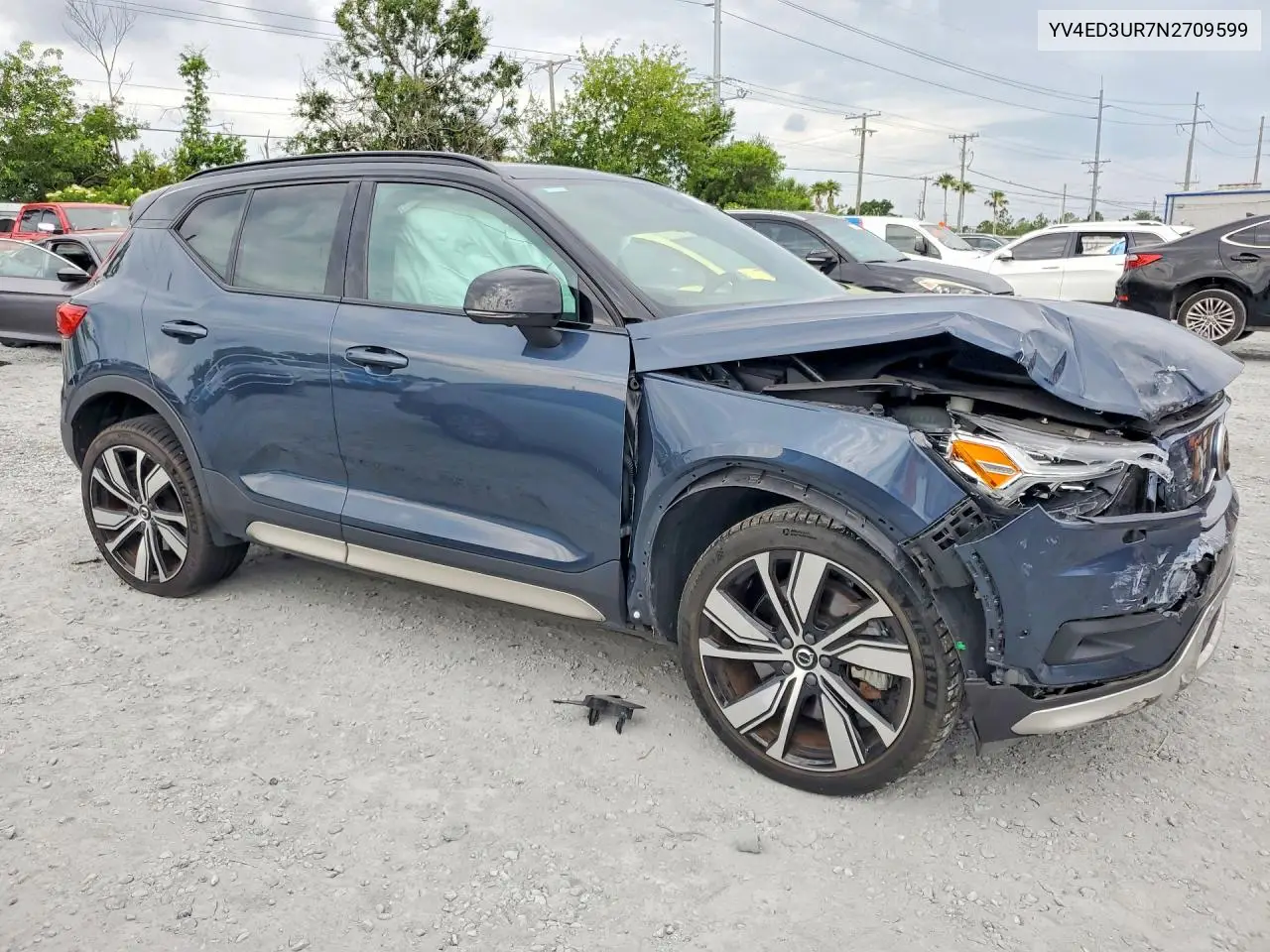 2022 Volvo Xc40 P8 Recharge Plus VIN: YV4ED3UR7N2709599 Lot: 53322536