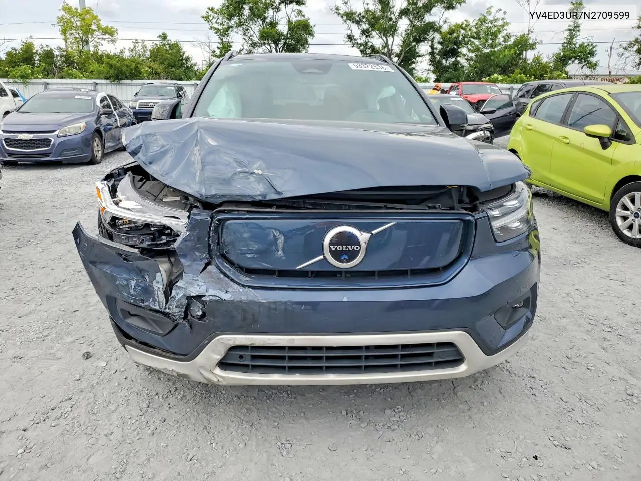 2022 Volvo Xc40 P8 Recharge Plus VIN: YV4ED3UR7N2709599 Lot: 53322536