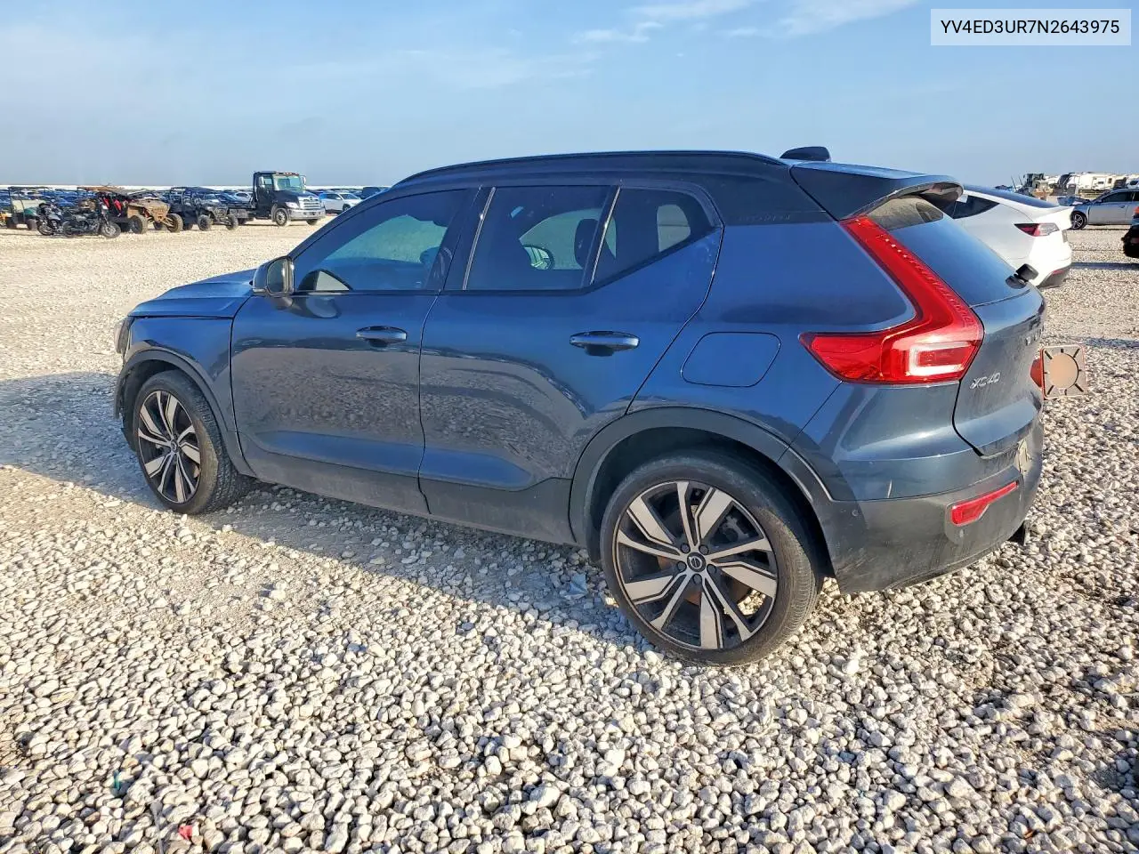 2022 Volvo Xc40 P8 Recharge Plus VIN: YV4ED3UR7N2643975 Lot: 55369746