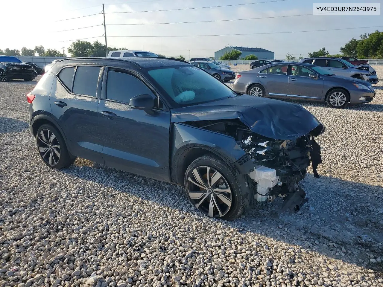 2022 Volvo Xc40 P8 Recharge Plus VIN: YV4ED3UR7N2643975 Lot: 55369746