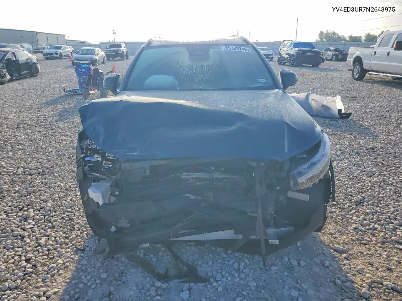 2022 Volvo Xc40 P8 Recharge Plus VIN: YV4ED3UR7N2643975 Lot: 55369746