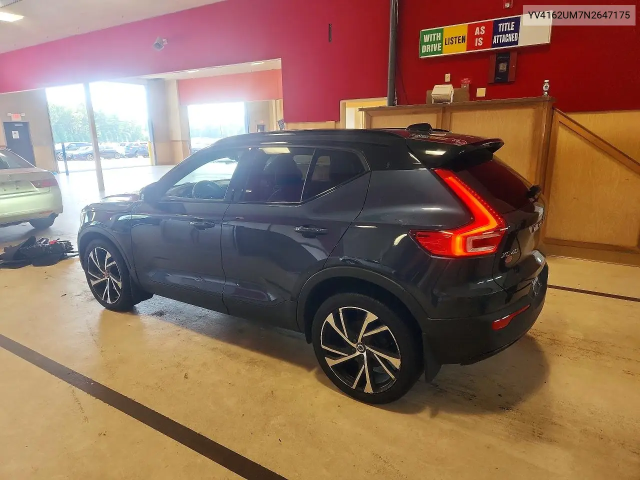 2022 Volvo Xc40 T5 R-Design VIN: YV4162UM7N2647175 Lot: 58014656