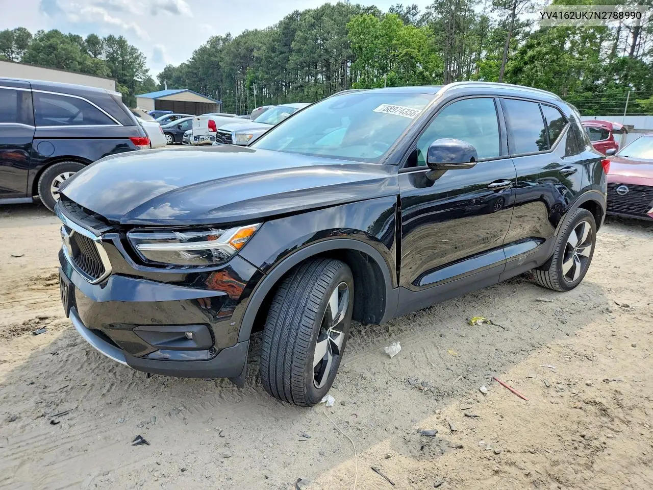 2022 Volvo Xc40 T5 Momentum VIN: YV4162UK7N2788990 Lot: 58974356