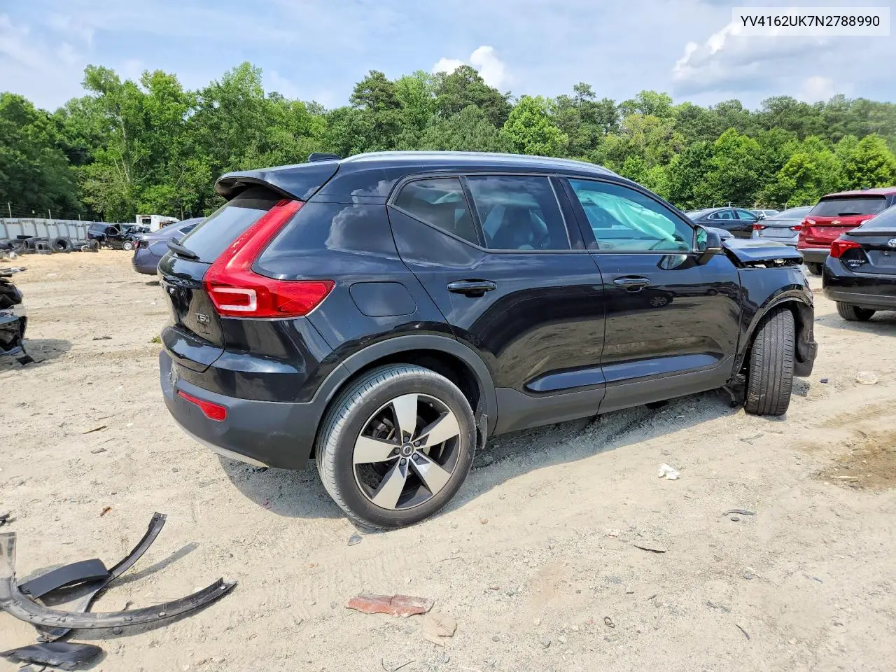 2022 Volvo Xc40 T5 Momentum VIN: YV4162UK7N2788990 Lot: 58974356