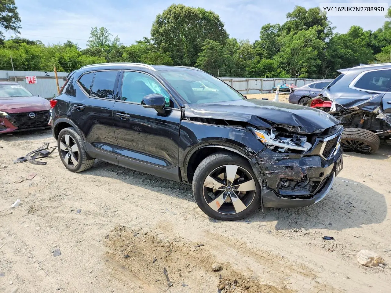 2022 Volvo Xc40 T5 Momentum VIN: YV4162UK7N2788990 Lot: 58974356