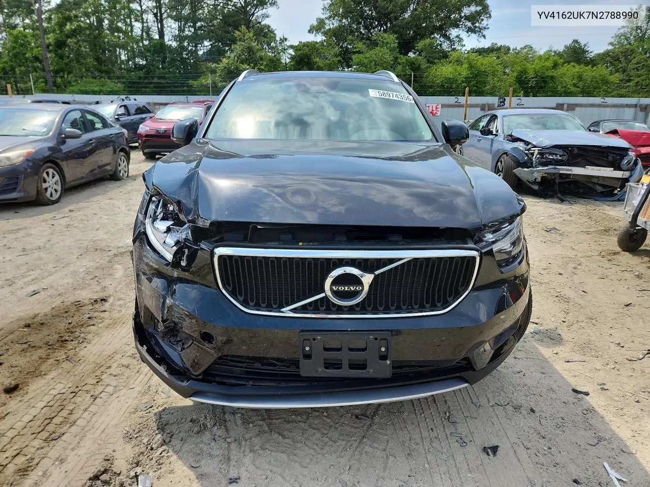 2022 Volvo Xc40 T5 Momentum VIN: YV4162UK7N2788990 Lot: 58974356